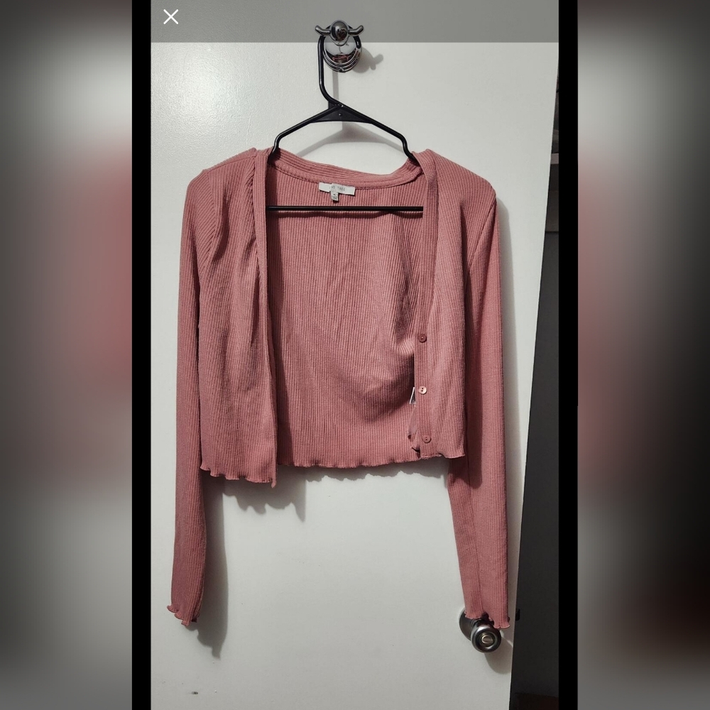 Pink cardigan